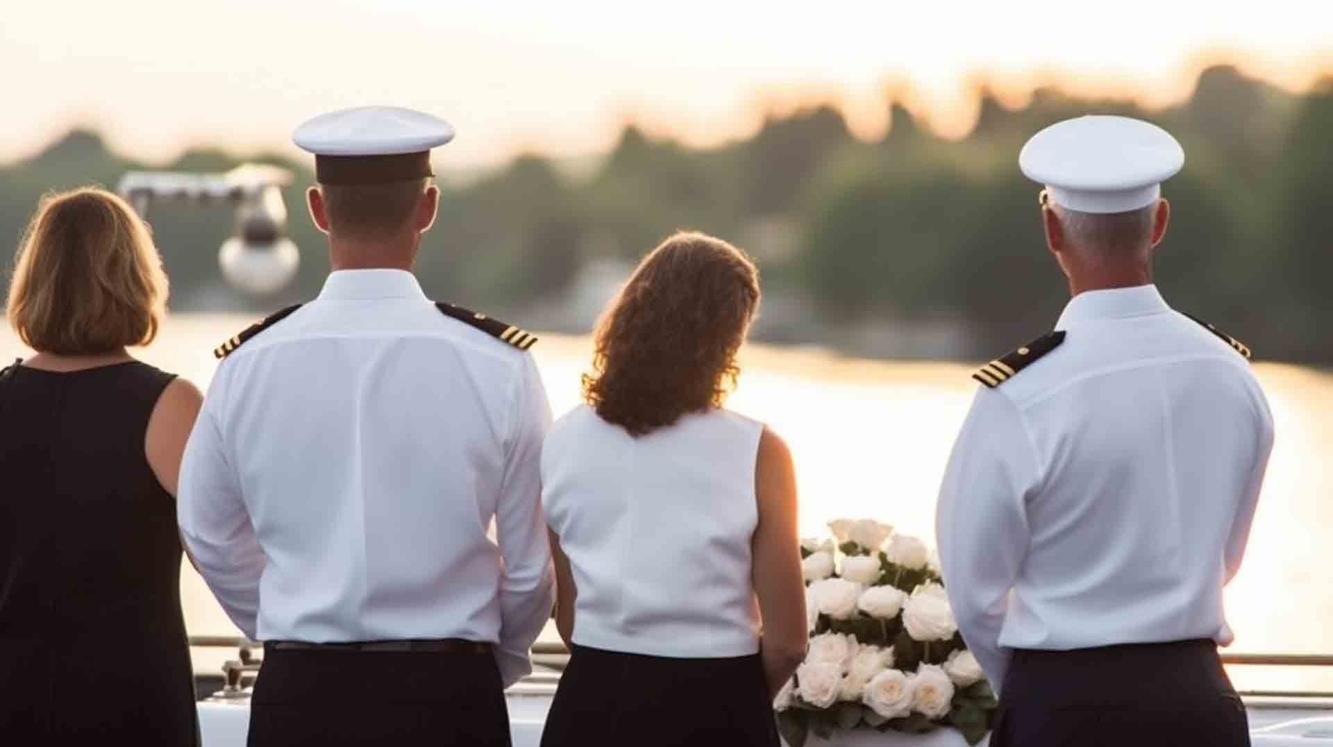 Seebestattungen auf der Ostsee mit Angehörigen